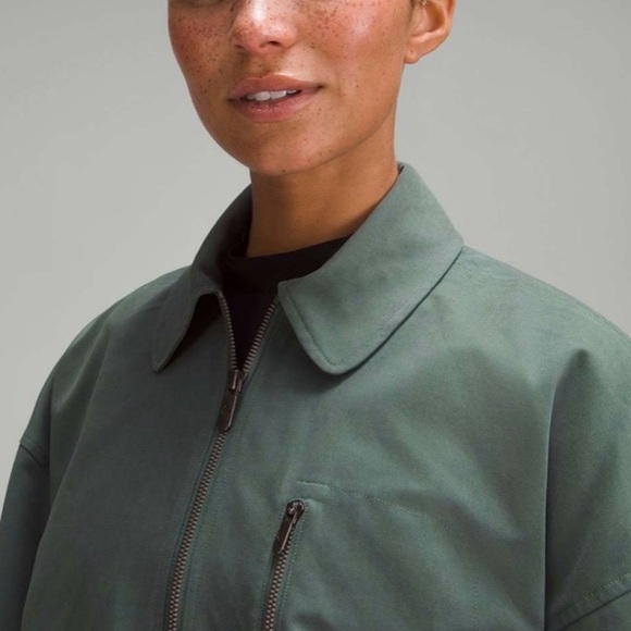 Rare Lululemon Glyde 2-in-1 Adaptable Jacket Coat Dark Forest Size M NWOT - Picture 8 of 12